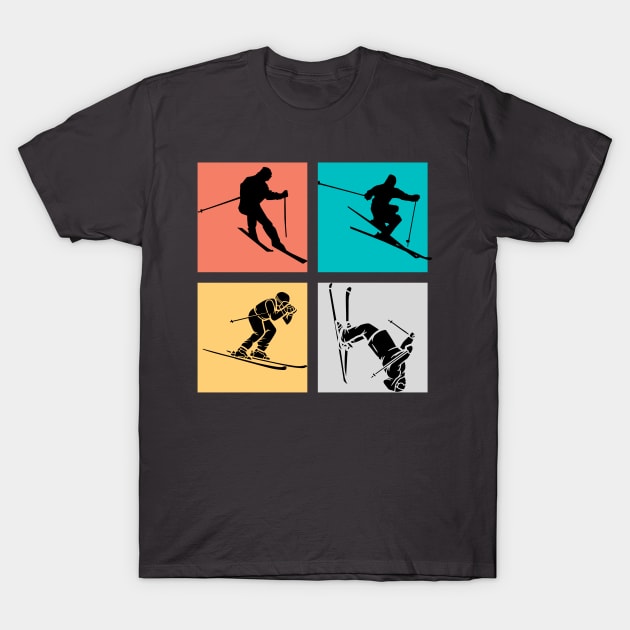 Skier T-Shirt by AndreeaDesigns